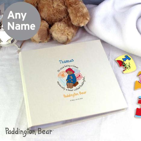 Personalised Paddington Bear Deluxe Sleeved Photo Album Extra Image 2